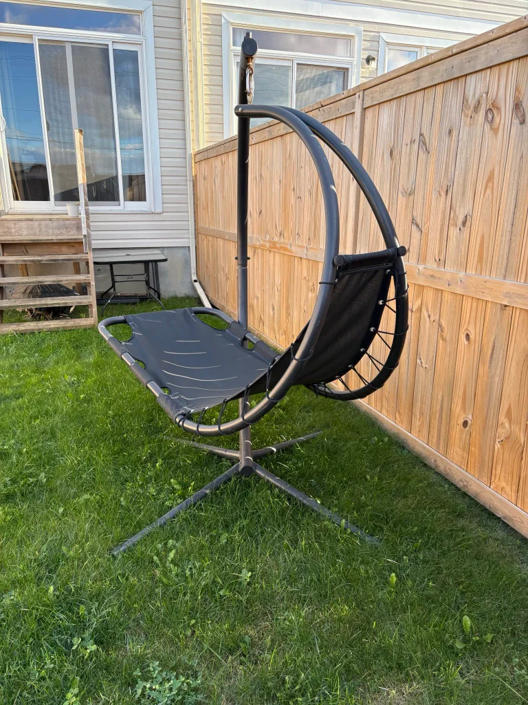 Hanging Patio Chair with Stand - Great for Outdoors! image indicator(3)