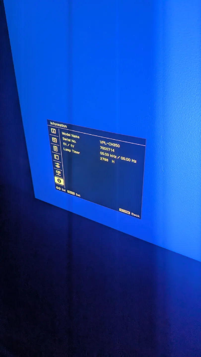 Sony VPL-CH350 Projector image indicator(4)