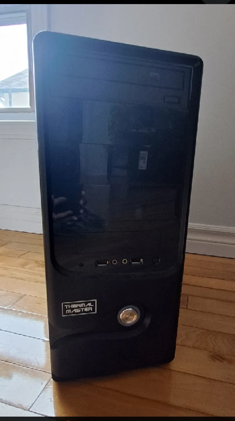 Desktop computer set with Monitor, Keyboard, Mouse, CPU image indicator(3)