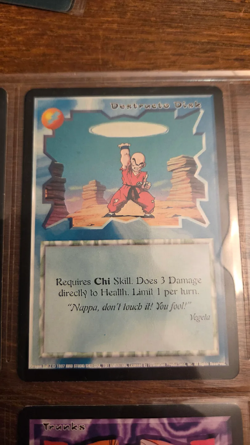 Dragon Ball Z Destructo Disk Card - Ani-Mayhem thumbnail