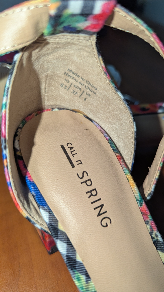 call it spring block flower heels - photo 2