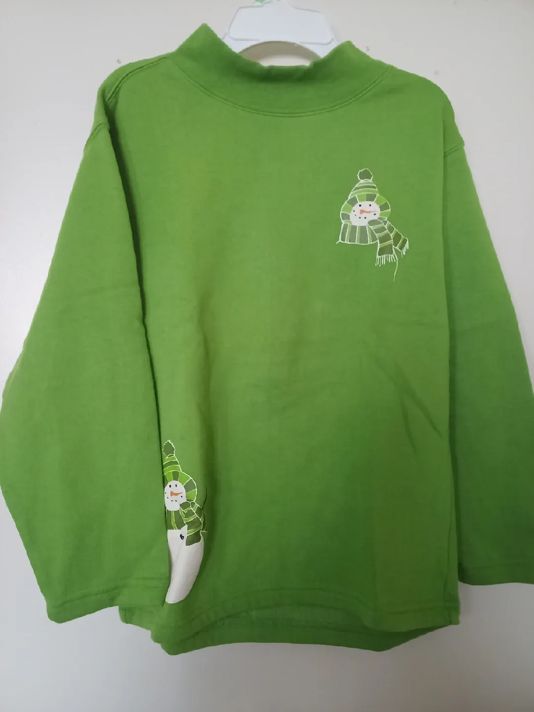 K&L Green Snowman YM/JM Sweater