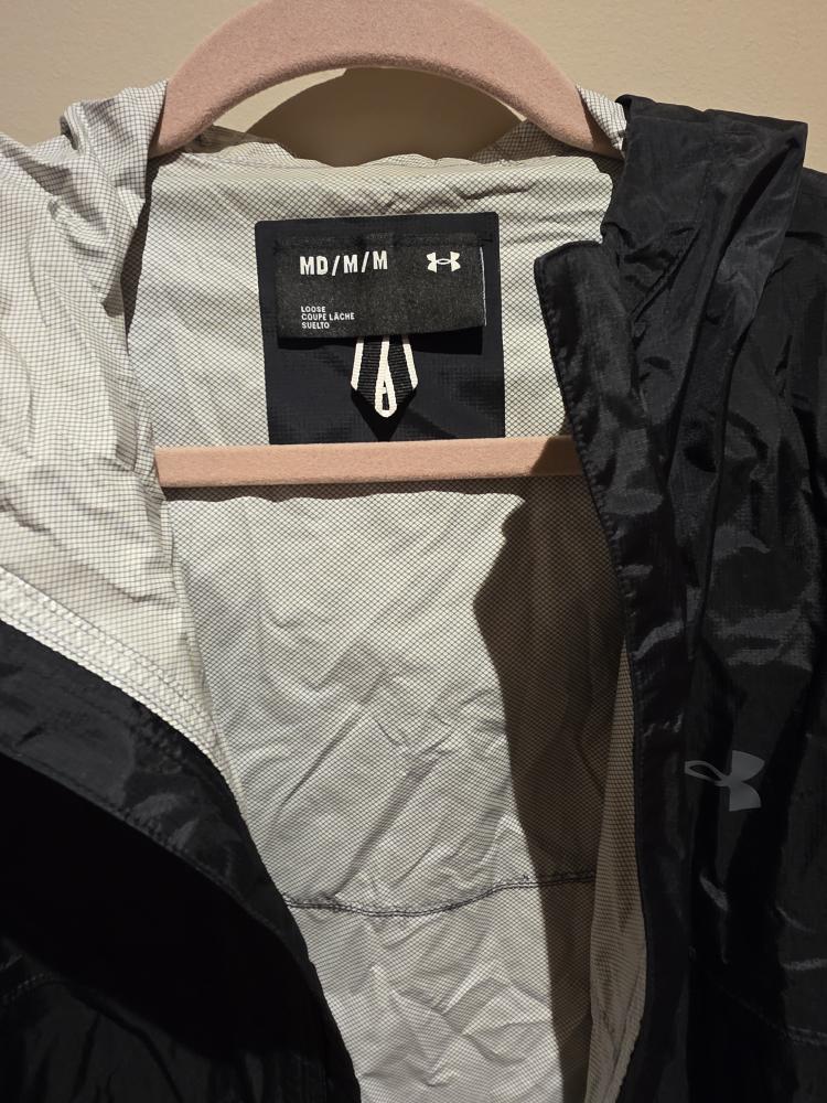 Under Armour Black Windbreaker - Size M - photo 2