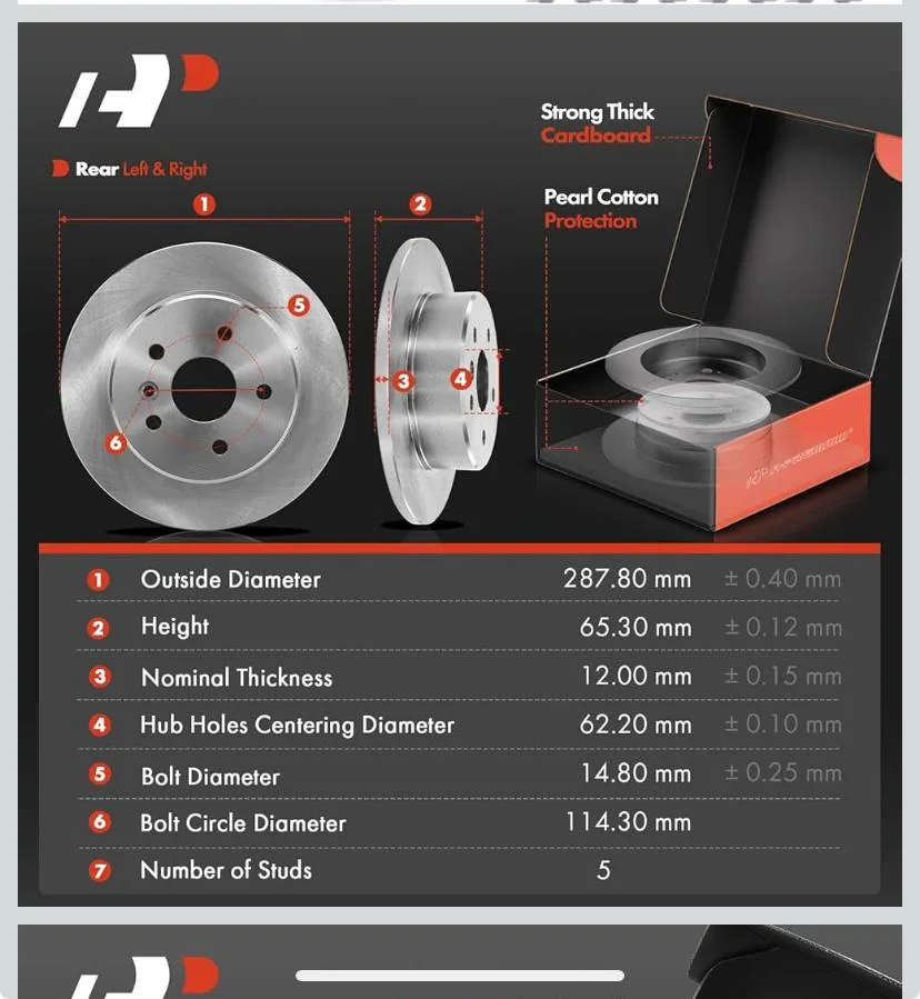 A-Premium Brake Disc Rear Rotars