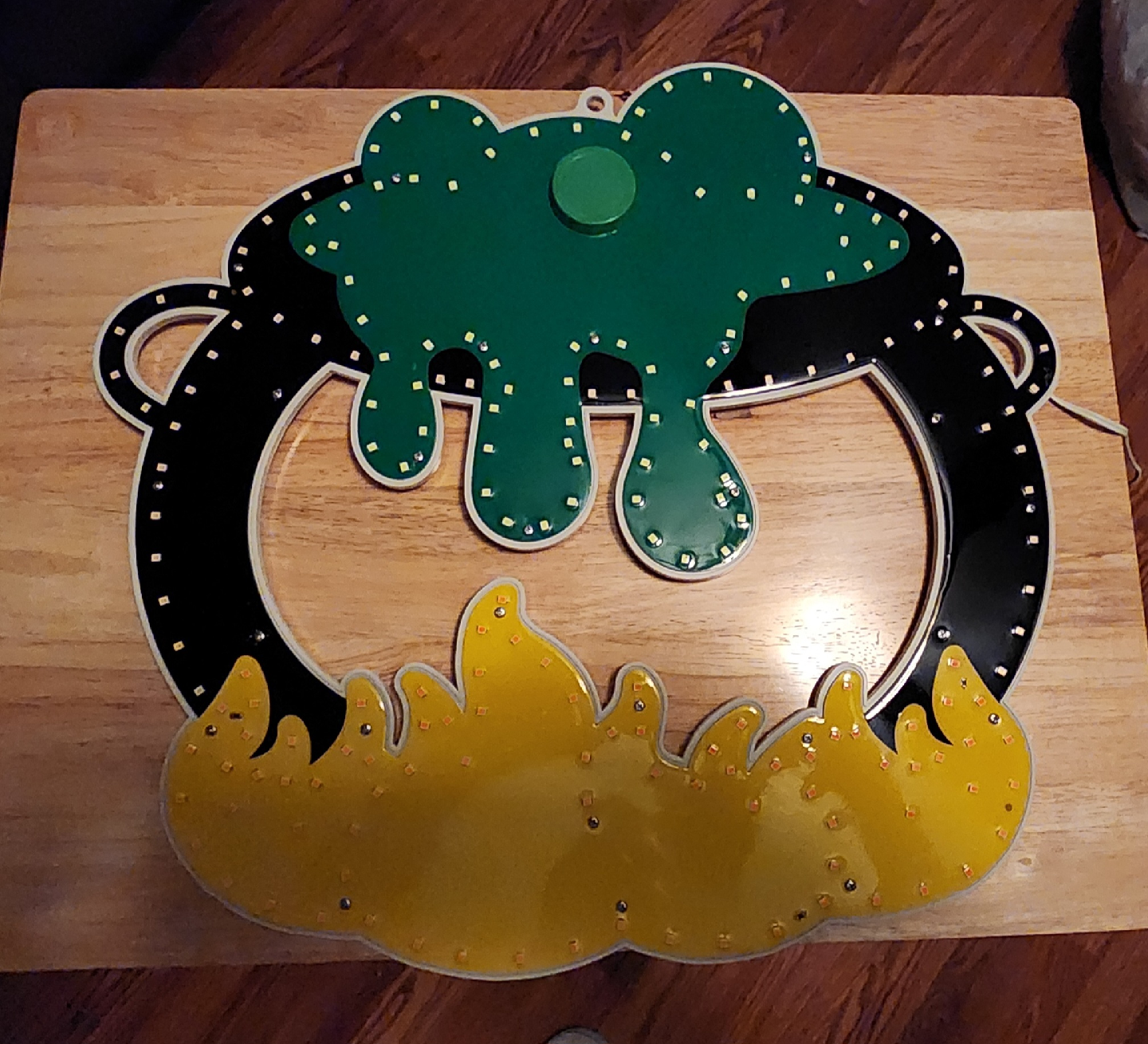 Pumpkin hollow LED twinkling cauldron - photo 2