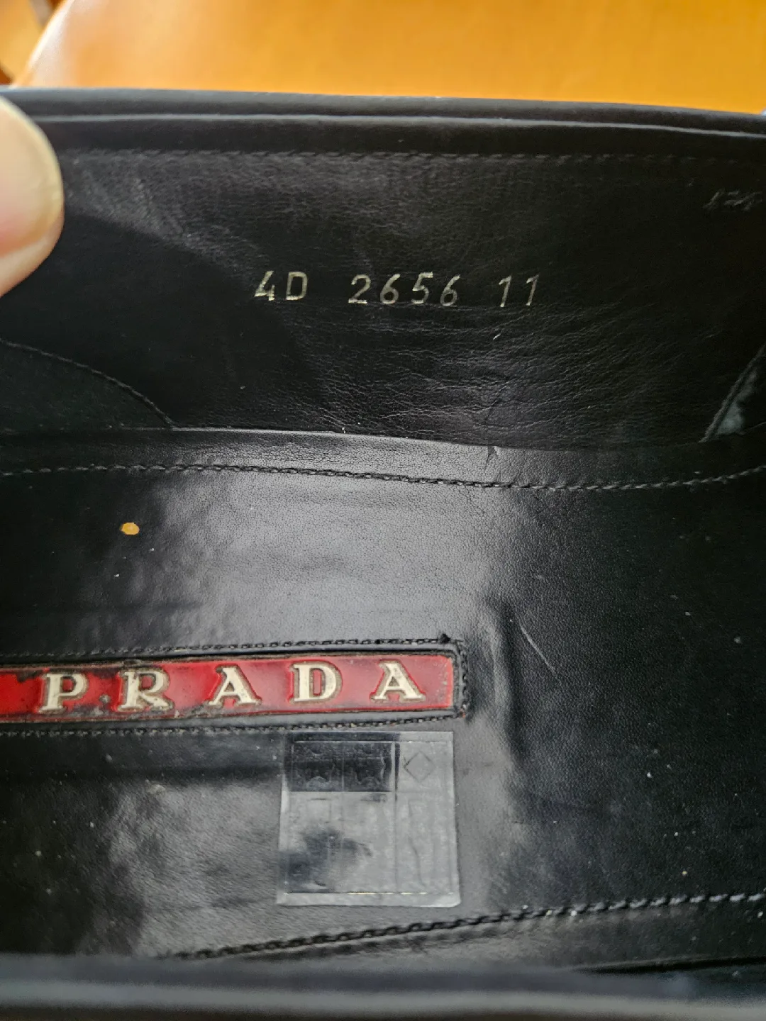 Prada Black Leather Loafers - Size 11-12 image indicator(3)