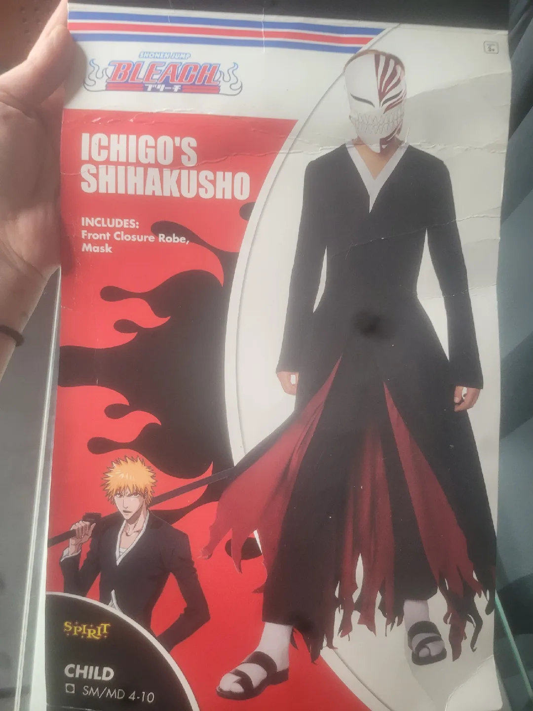 Bleach Ichigo's Shihakusho Costume - Child SM/MD 4-10 image indicator(5)