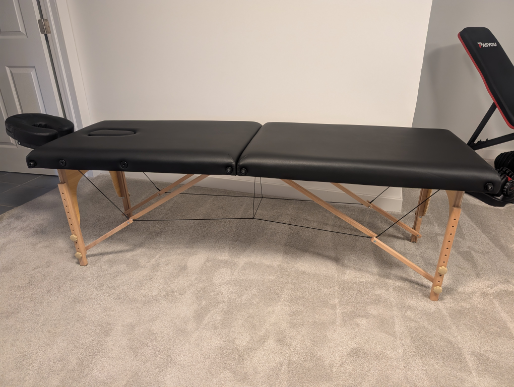 Portable Massage Table - Black, New