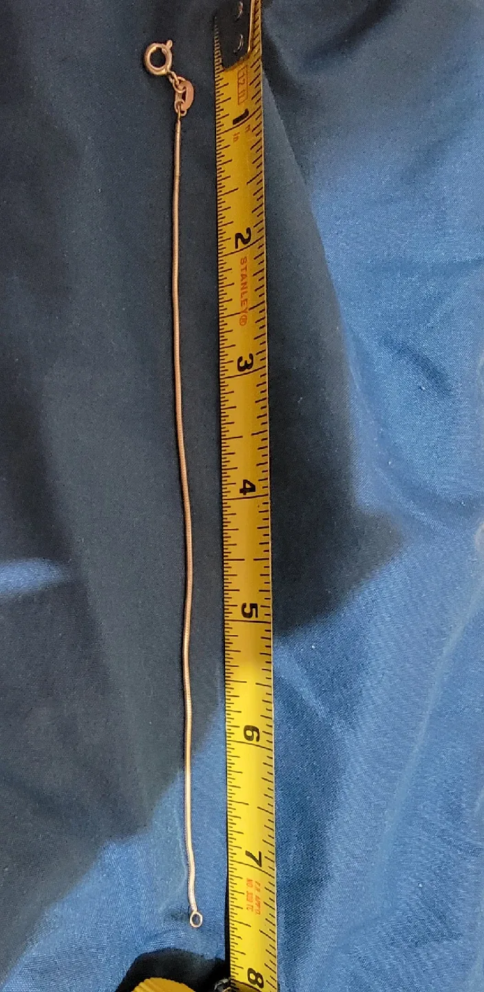 Gold Snake Chain Bracelet - 7.5 inches