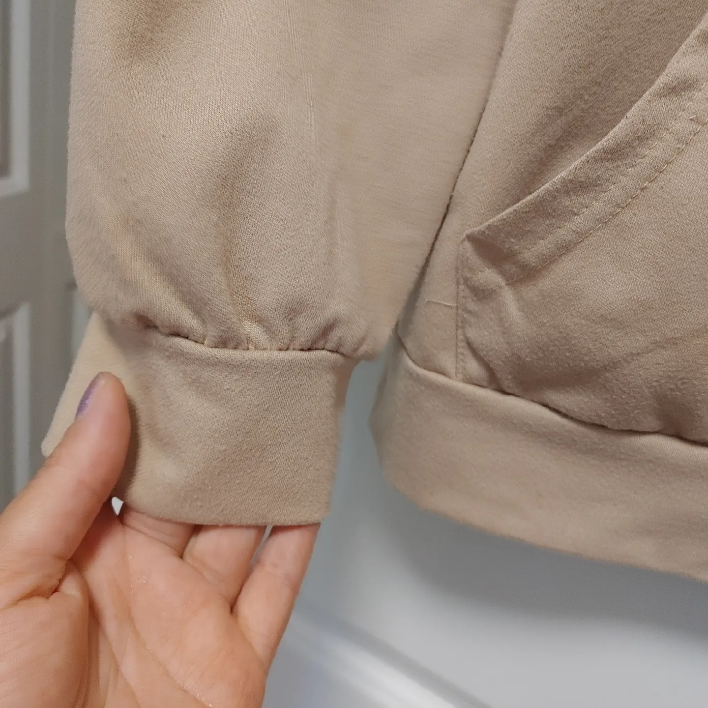 Beige Hoodie Women's size XL image indicator(6)