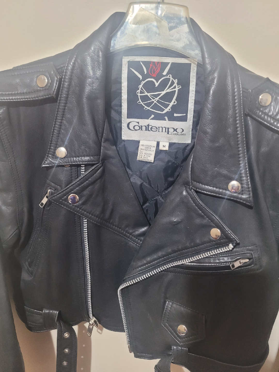 Leather Jacket - Size M Women's - photo 3