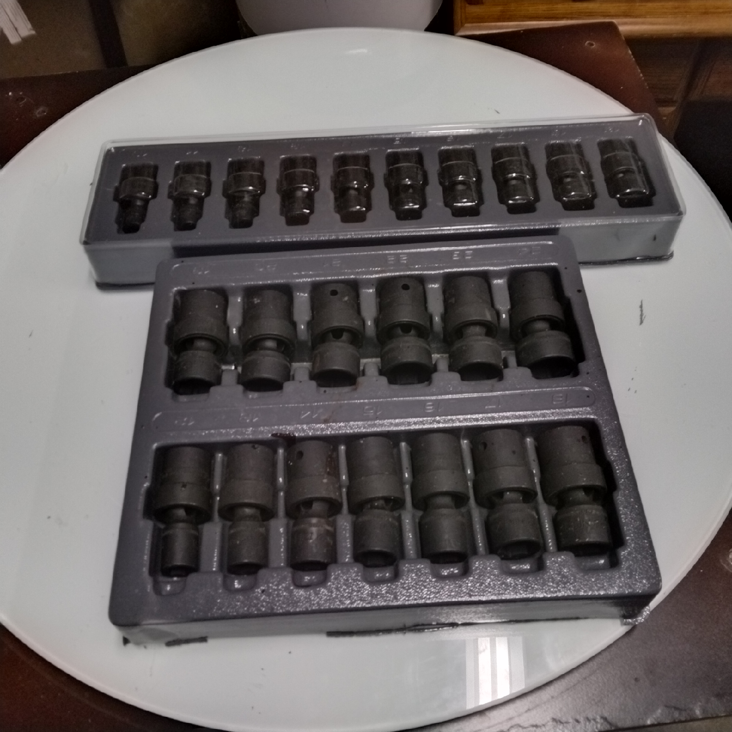 2 sockets set swivel 1/2 and 3/8