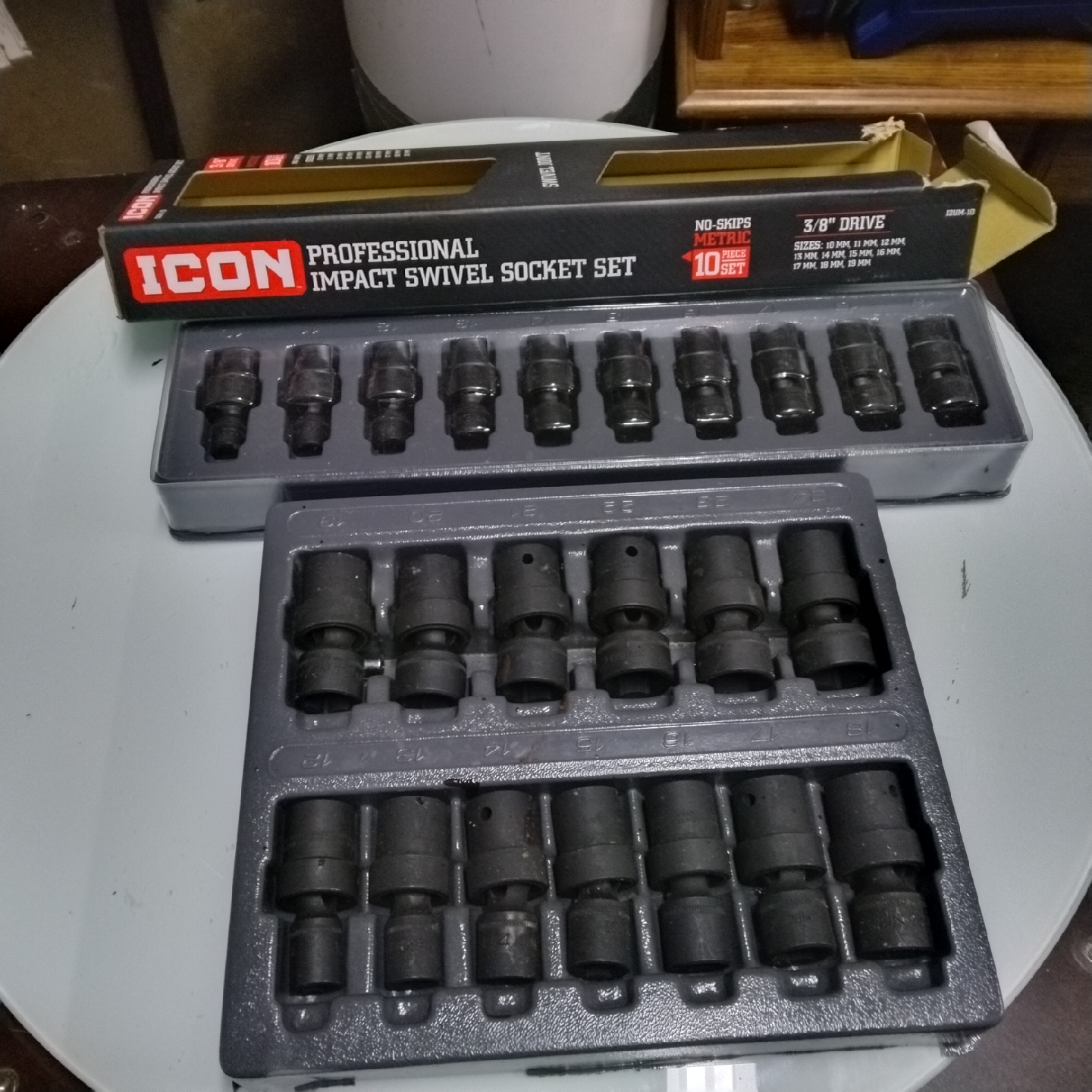 2 sockets set swivel 1/2 and 3/8 - photo 2