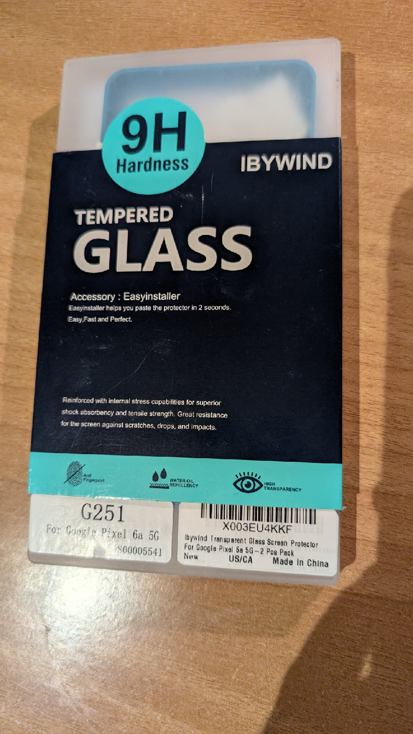 ONE (1) Google Pixel 6a screen protector