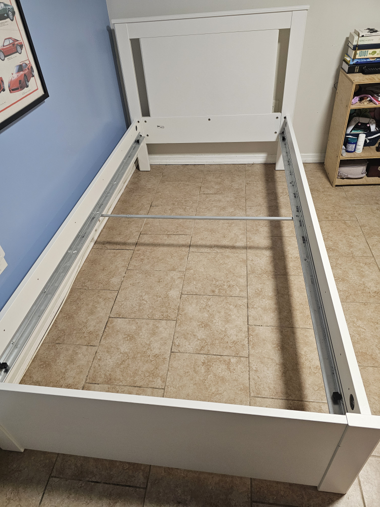 White twin  Bed Frame