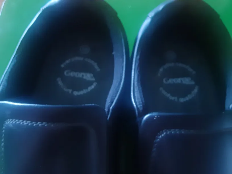 George Everyday Comfort Black Slip-On Shoes - Size 10 image indicator(3)