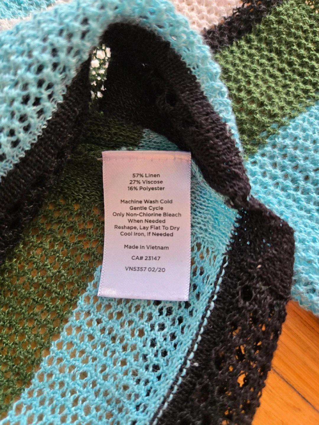 Talbots Linen Striped Knit Sweater - Size S image indicator(5)