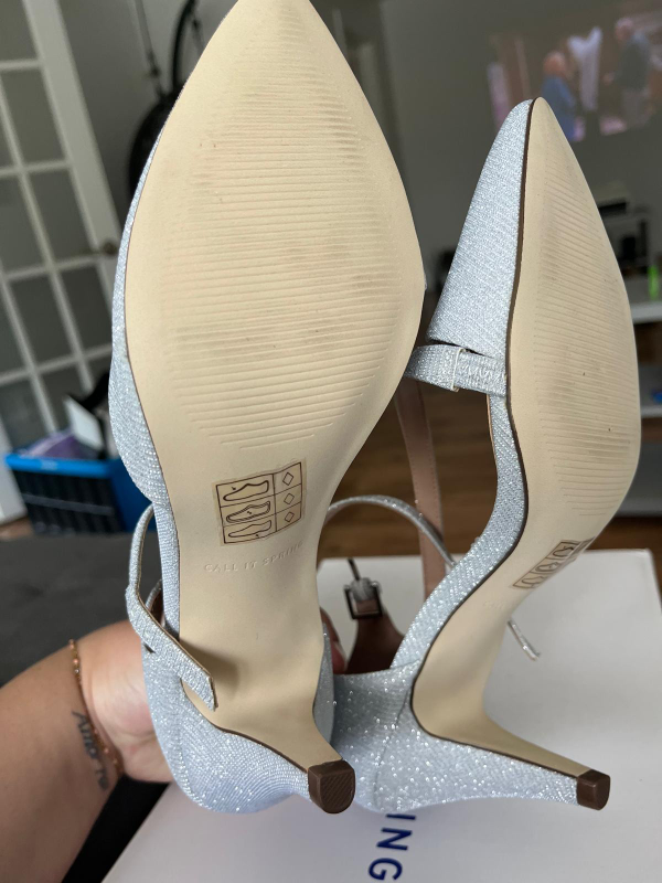 Call It Spring Silver Heels, Size 7 - photo 4