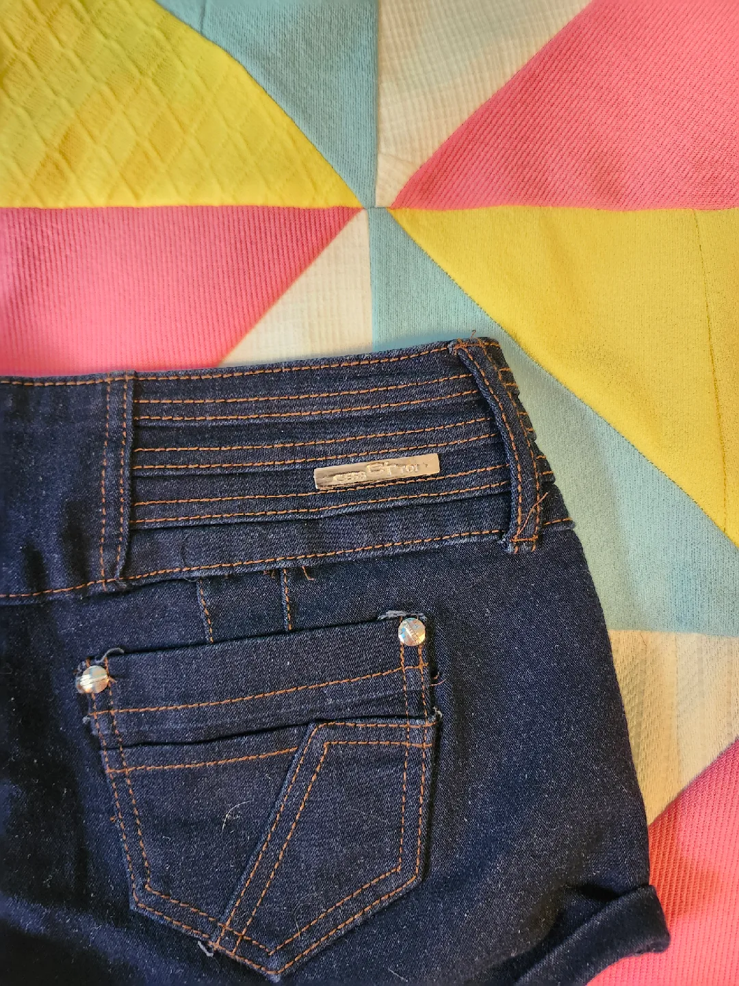 C'ess Toi denim mini shorts image indicator(5)