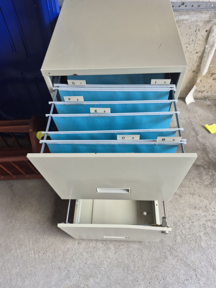 Filing Cabinet with Hanging Folders