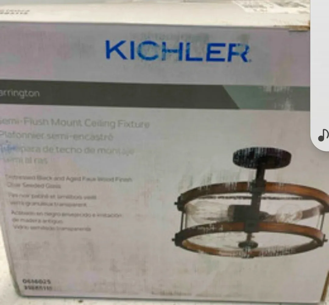Kichler Barrington Semi-Flush Mount Ceiling Fixture image indicator(2)