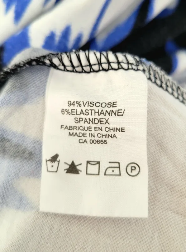 Blue & Black Strapless Dress - Size L image indicator(3)