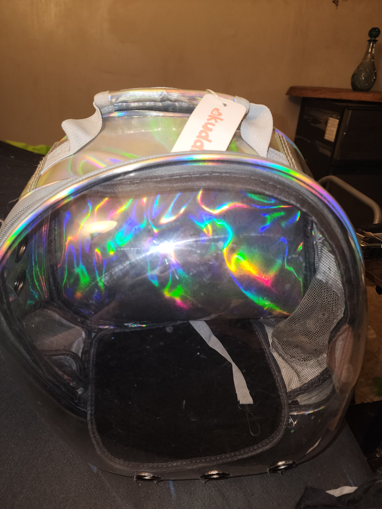 Kuddli  Holographic Pet Carrier Backpack - NEW