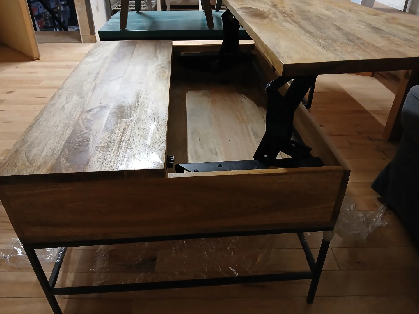 West Elm Rustic Storage Coffee Table - Raw Mango image indicator(7)