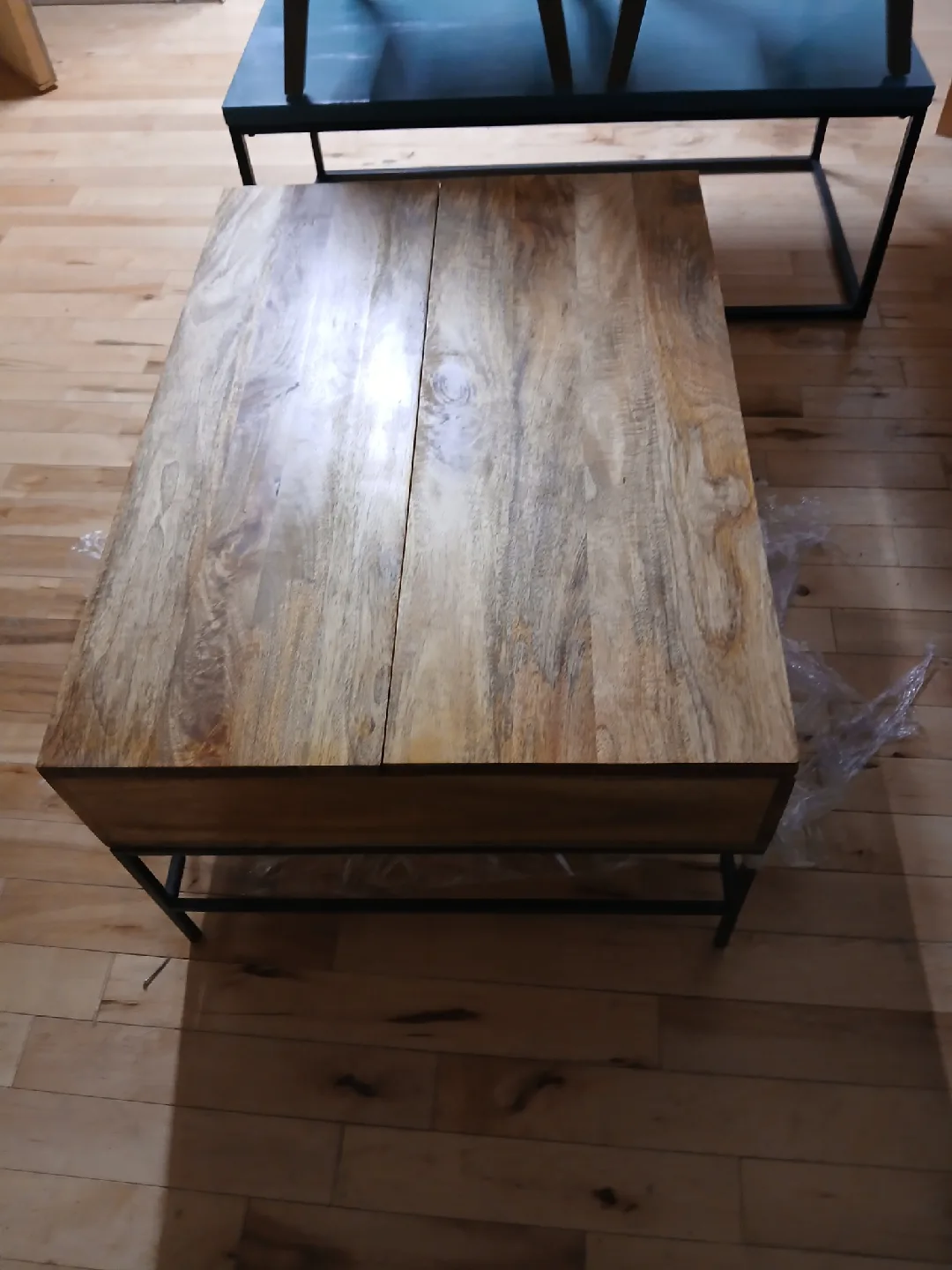 West Elm Rustic Storage Coffee Table - Raw Mango image indicator(8)