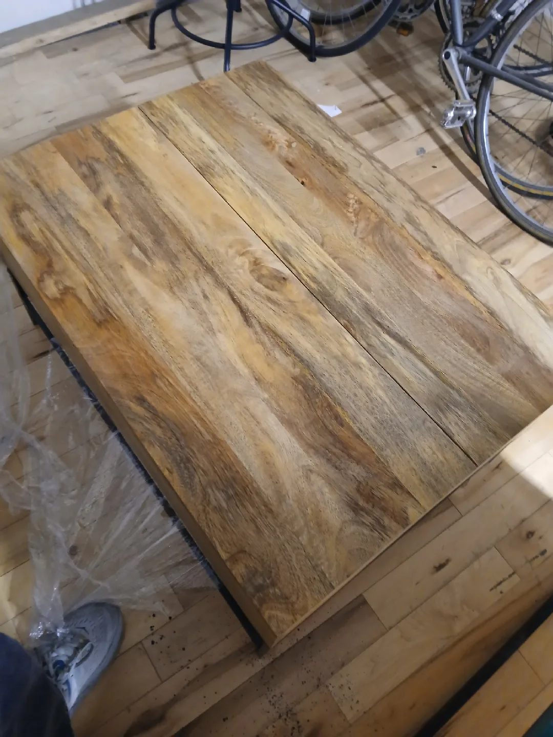 West Elm Rustic Storage Coffee Table - Raw Mango image indicator(9)