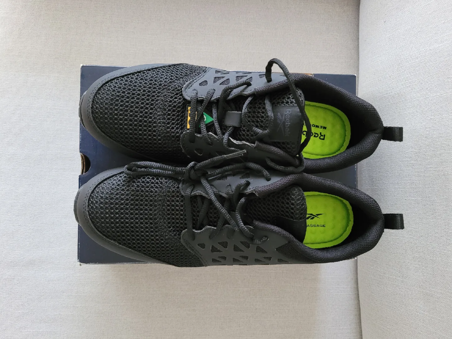 Men's Reebok Sublite Cushion Work Athletic Shoes 9.5/10 - Black image indicator(2)