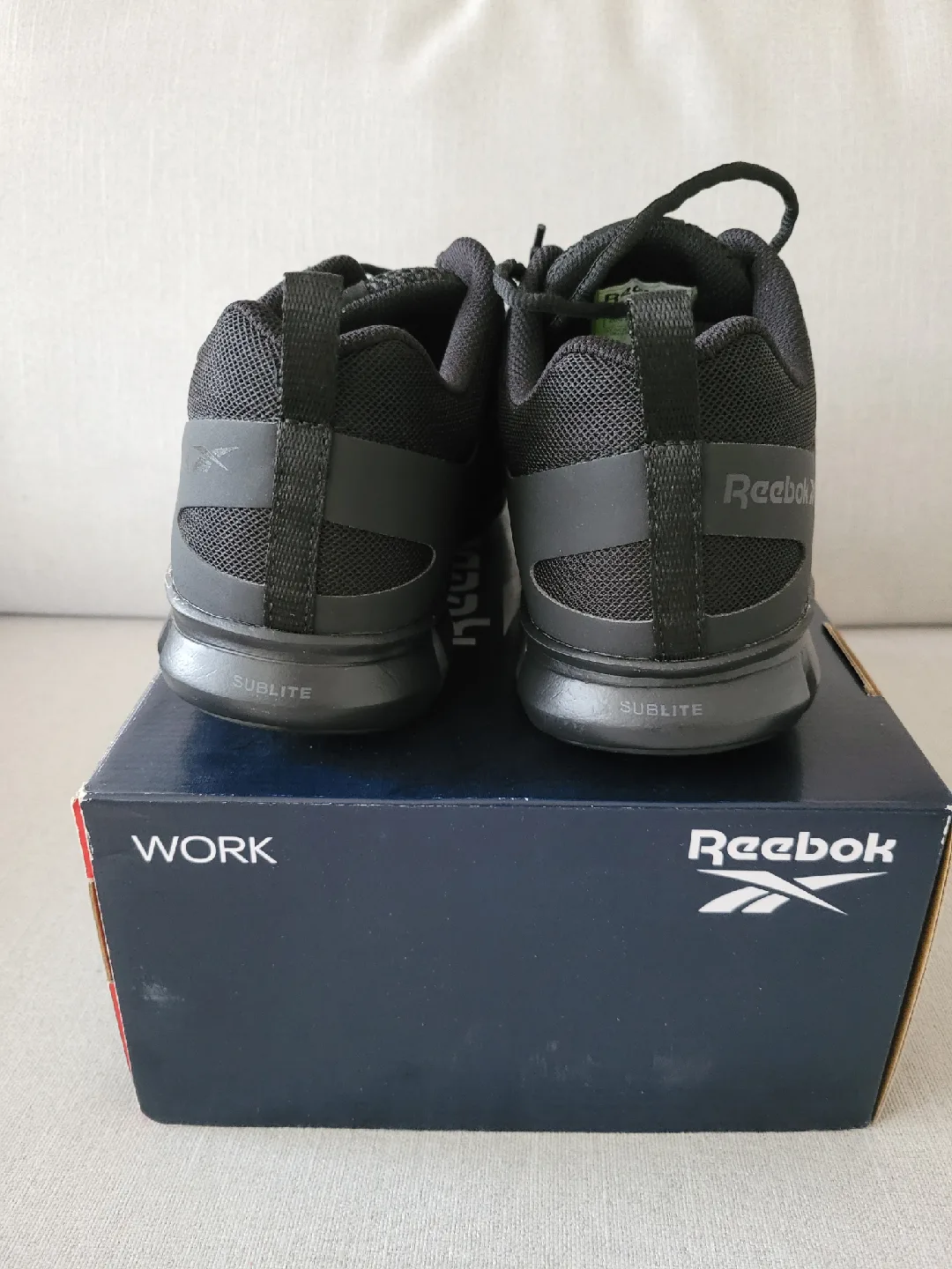 Men's Reebok Sublite Cushion Work Athletic Shoes 9.5/10 - Black image indicator(5)