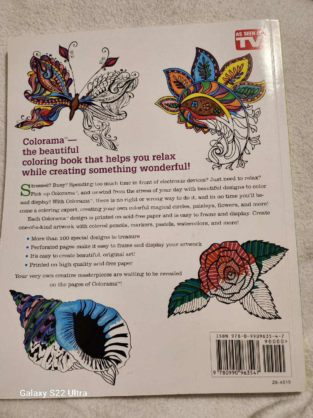Colorama Coloring Book - Flowers, Paisleys, Stained Glass - photo 2