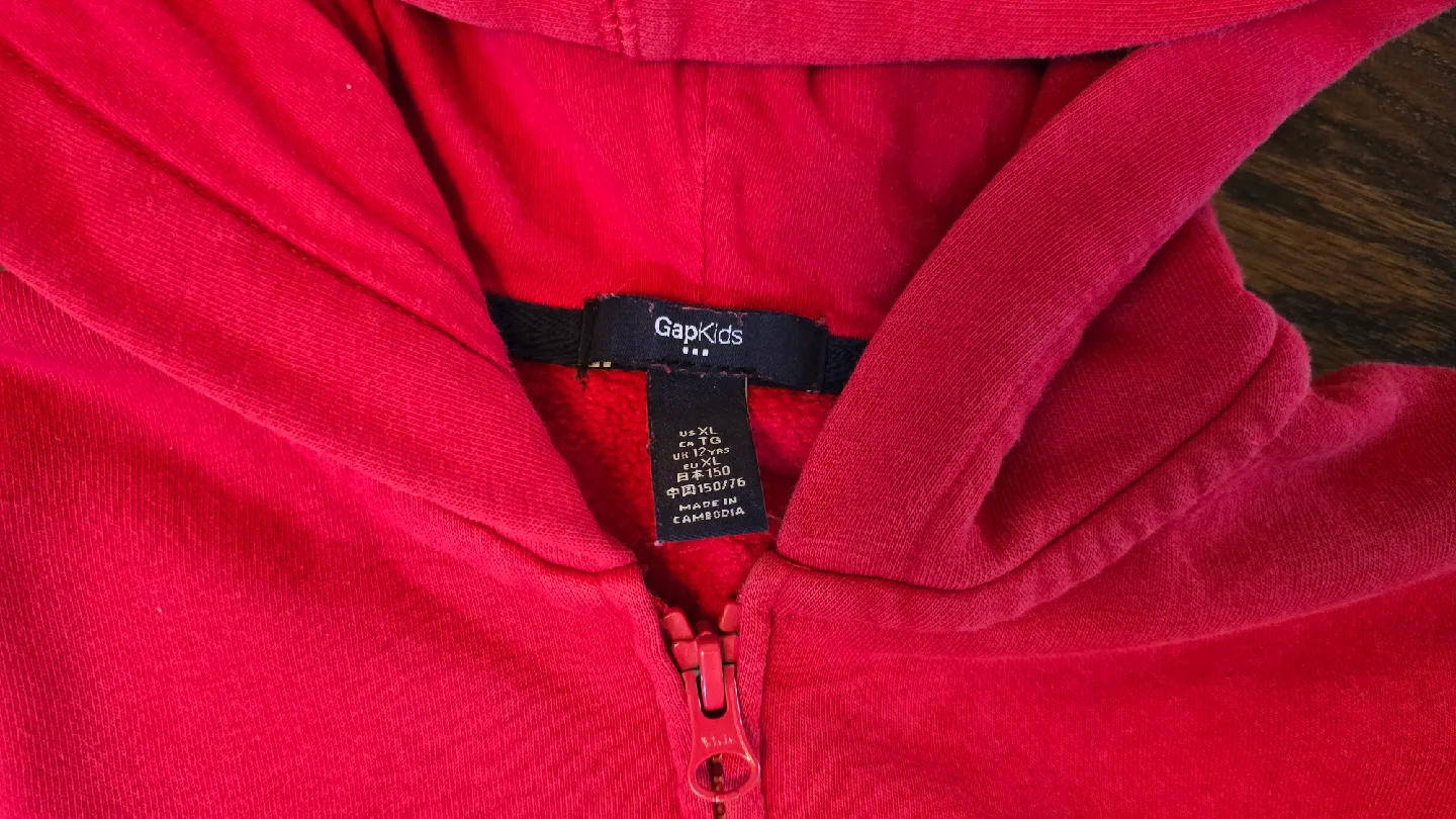 2 Gap Hoodie - Blue and Red - Size 12Y image indicator(5)