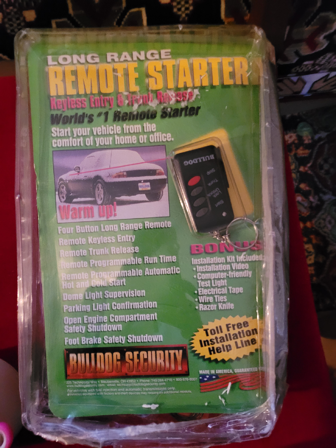 Bulldog Security Remote Starter RS1100 - New in Box!
