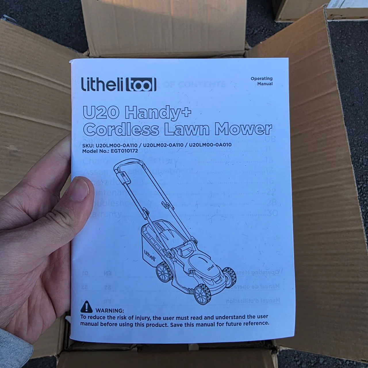 Lawn Mower 16'' Electric with 2 batteries image indicator(3)