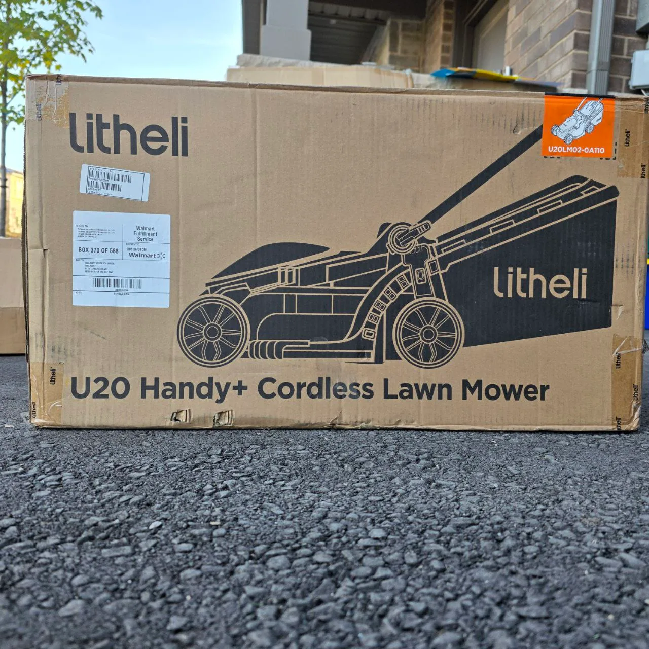 Lawn Mower 16'' Electric with 2 batteries image indicator(5)