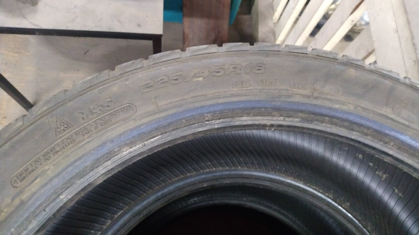 Set of 3 Used 225/45R18 Tires