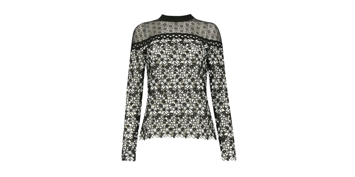 Self-Portrait Lace Trimmed Top size2 - photo 3