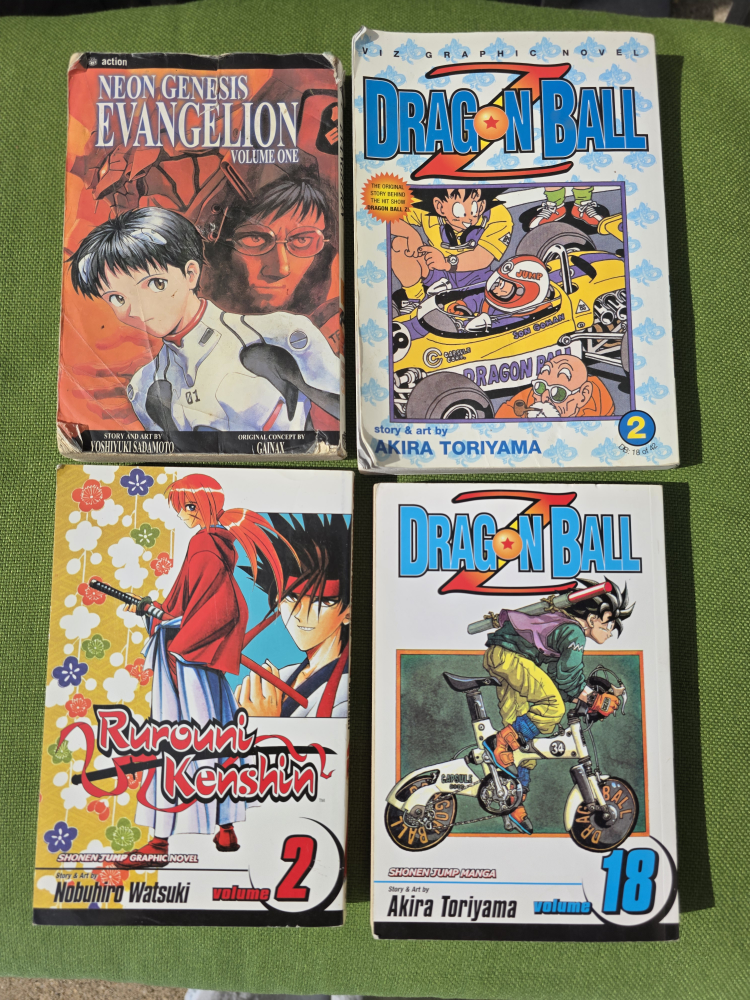 Manga Lot: Neon Genesis, Dragon Ball Z, Rurouni Kenshin
