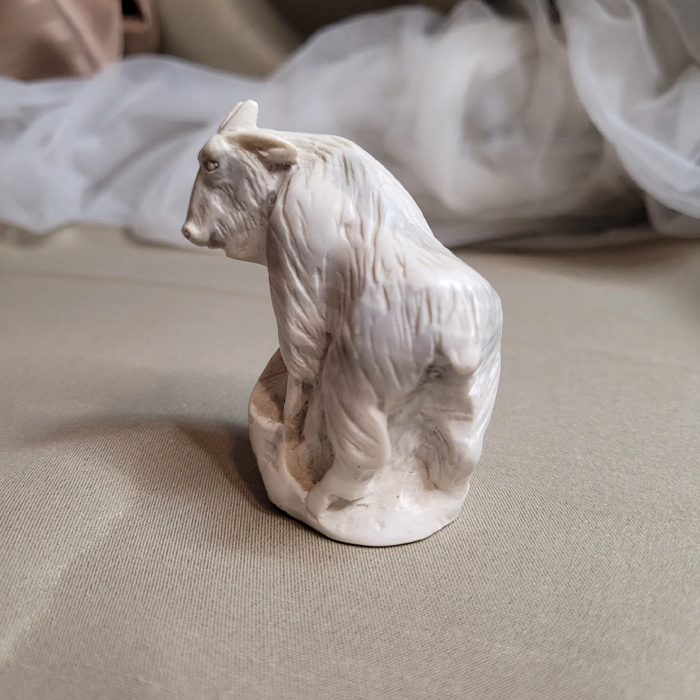 Vintage Pearlite Marblecraft Mountain Goat 2 3/4" Figurine image indicator(10)