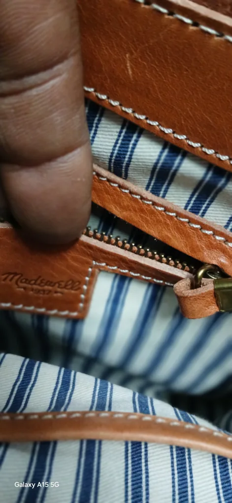 Madewell Brown Leather Saddle Bag thumbnail
