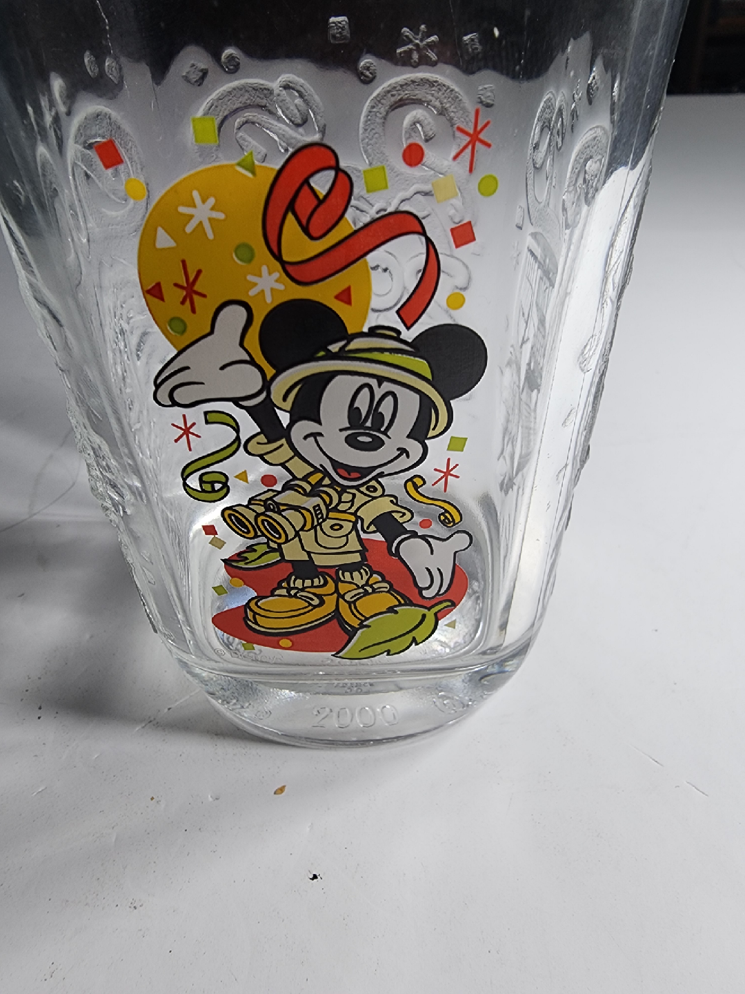 Disney Mickey Mouse 2000 Celebration Glass