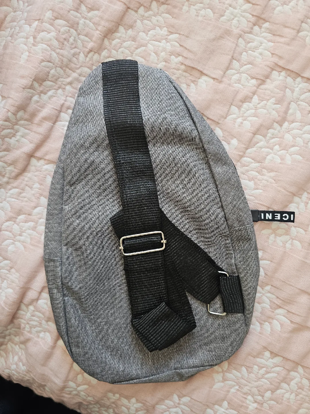 Grey NICENI Sling Bag image indicator(2)