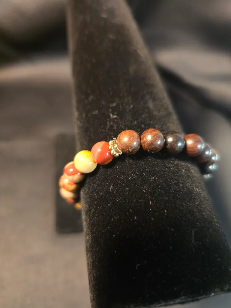 Handmade Beaded Bracelet with Charm image indicator(3)