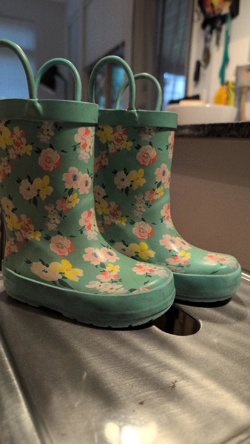 Floral Rain Boots