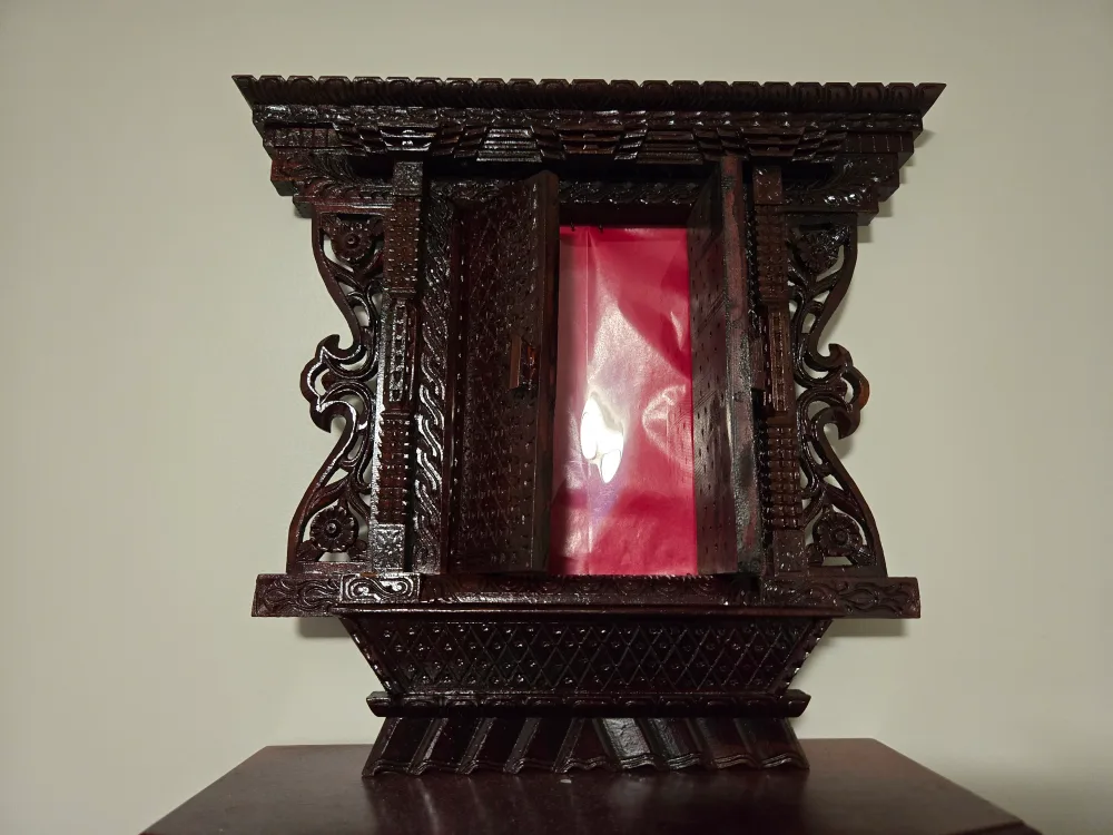 Wooden ahkhe jhyal from nepal cost is for just 1 image indicator(3)