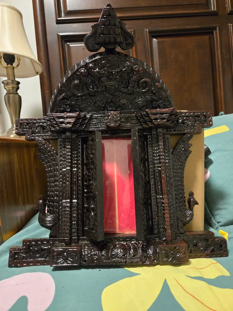 Wooden ahkhe jhyal from nepal cost is for just 1 image indicator(4)