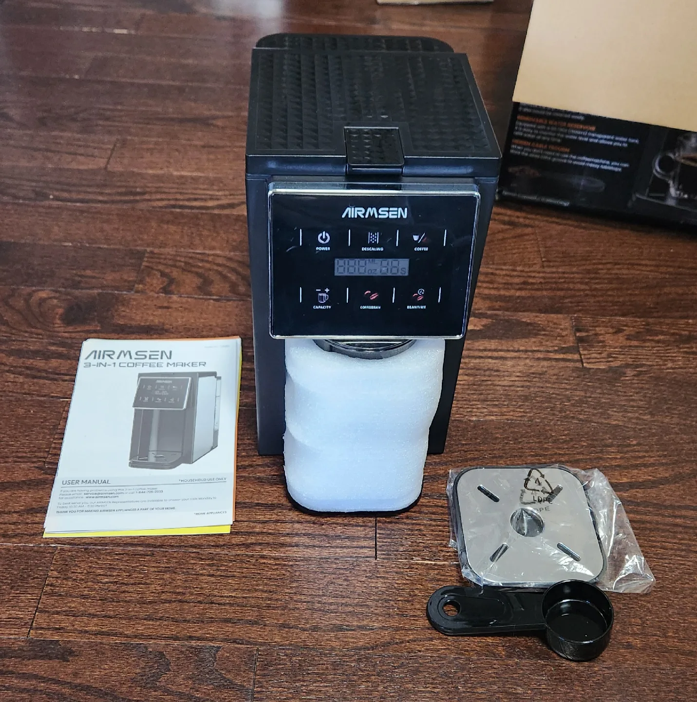 AIRMSEN Grind & Brew Coffee Maker with Grinder image indicator(10)