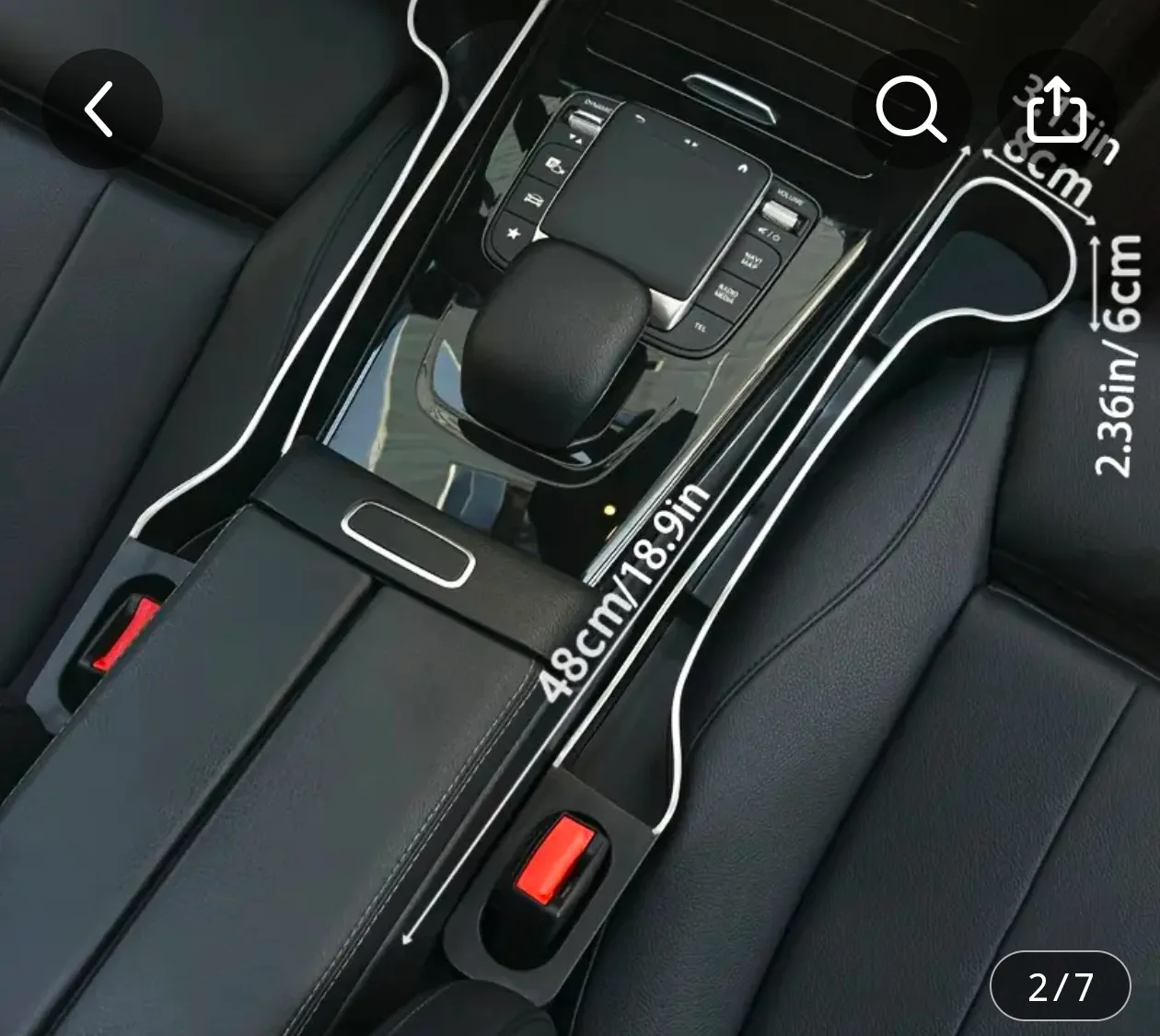 Car Seat Gap Organizer image indicator(2)